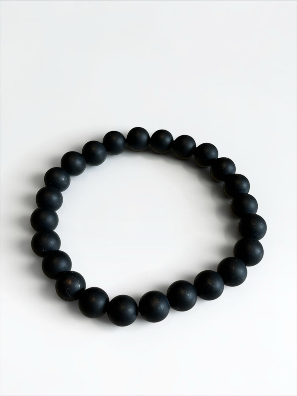 🍭5 for $20🍭 Matte Black Beaded Stretch Bracelet CC X